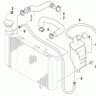 DVX 400 Radiator hose assembly