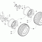700 EFI FIS Wheel and tire assembly (le)