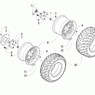 650 H1 TRV Wheel and tire assembly (le)