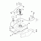 700 TRV Cruiser Gas tank assembly (vin: at205777 and up)