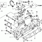 ARX1200N2 Exhaust manifold (non-turbo)