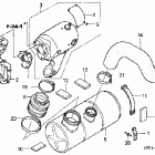 ARX1200T3 Muffler (turbo / '02)
