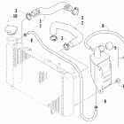 DVX 400 Radiator hose assembly