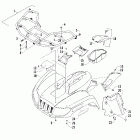 650 V-Twin FIS Front body panel assembly (tony stewart edition)