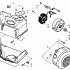 50 Utility Stator, flywheel, and engine shroud assemblies