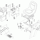 Prowler XT Seat, battery, and tool kit assembly