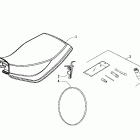 250 Utility Seat and tool kit assembly