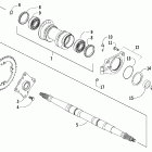 DVX 250 Rear axle assembly