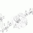 400 TBX Auto Корпус и патрубки охлаждения