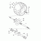 DVX 400 Right rear wheel assembly