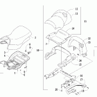 400 TRV Seat and backrest assembly