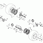 DVX 90 Front wheel and brake assemblies