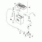 650 V-Twin FIS Battery and solenoid assembly