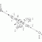 400 4x4 Auto VP Rear axle assembly