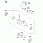 800 SX-R (JS800-A7F) Коленвал и поршни
