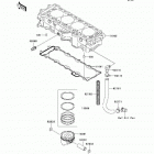 Ultra 250X (JT1500-B7F) Цилиндр и поршни