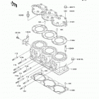 900 STX (JT900-E1) Цилиндр и головка цилиндров