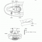900 STX (JT900-E1) Наклейки предупреждения