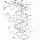 800 SX-R (JS800-A1) Цилиндр и головка цилиндров