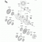 Ultra 150 (JH1200-B2) Коленвал и поршни