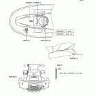 900 STX (JT900-D1) Наклейки предупреждения