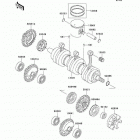 1200 STX-R (JT1200-A2) Коленвал и поршни