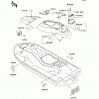 1100 ZXi (JH1100-A8) Наклейки предупреждения