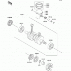 SXI PRO (JS750-C4) Коленвал и поршни