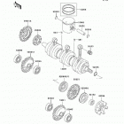 Ultra 150 (JH1200-A2) Коленвал и поршни