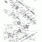 Brute Force 750 4x4i (KVF750-A7F) Карданный вал - задний