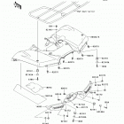 Brute Force 650 4x4i (KVF650-H7F) Заднее крыло