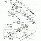 Brute Force 650 4x4i (KVF650-H7F) Карданный вал - задний