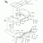 Brute Force 750 4x4i (KVF750-C7F) Заднее крыло