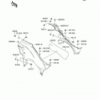 Brute Force 750 4x4i (KVF750-C7F) Боковые обтекатели