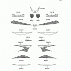 KFX50 (KSF50-B7F) Decals(white)(b7f)