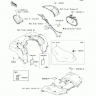 Brute Force 650 4x4i (KVF650-H7F) Наклейки предупреждения