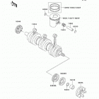 1100 STX D.I. (JT1100-C1) Коленвал и поршни