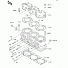 1100 ZXi (JH1100-A5) Цилиндр и головка цилиндров