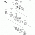 SC (JL650-A4) Коленвал и поршни