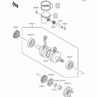 TS (JF650-B5) Коленвал и поршни