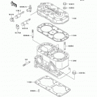X2 (JF650-A6) Цилиндр и головка цилиндров