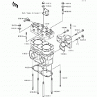 JS440 (JS440-A15) Цилиндр и головка цилиндров