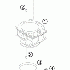 505 SXF ATV ENGINE Цилиндр