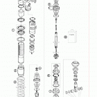 450 XC ATV CHASSIS Shock abs. rear disassembled