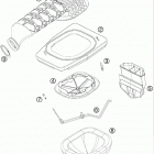 525 XC ATV CHASSIS Воздушный фильтр