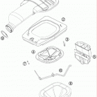 505 SX ATV CHASSIS Воздушный фильтр