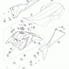 450 XC ATV CHASSIS Топливный бак, сидение