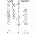 450 XC ATV CHASSIS Shock abs. front disassembled