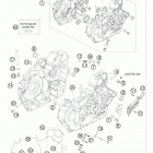 525 EXC ATV ENGINE Картер двигателя