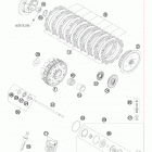 450 SX-F ATV ENGINE Сцепление